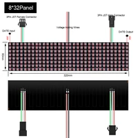 Panneau numérique Flexible adressable individuellement, 1 à 5 pièces, WS2812B, WS2812 8x8 16x16 8x32, Module de pixels Led, écran matriciel DC5V 3