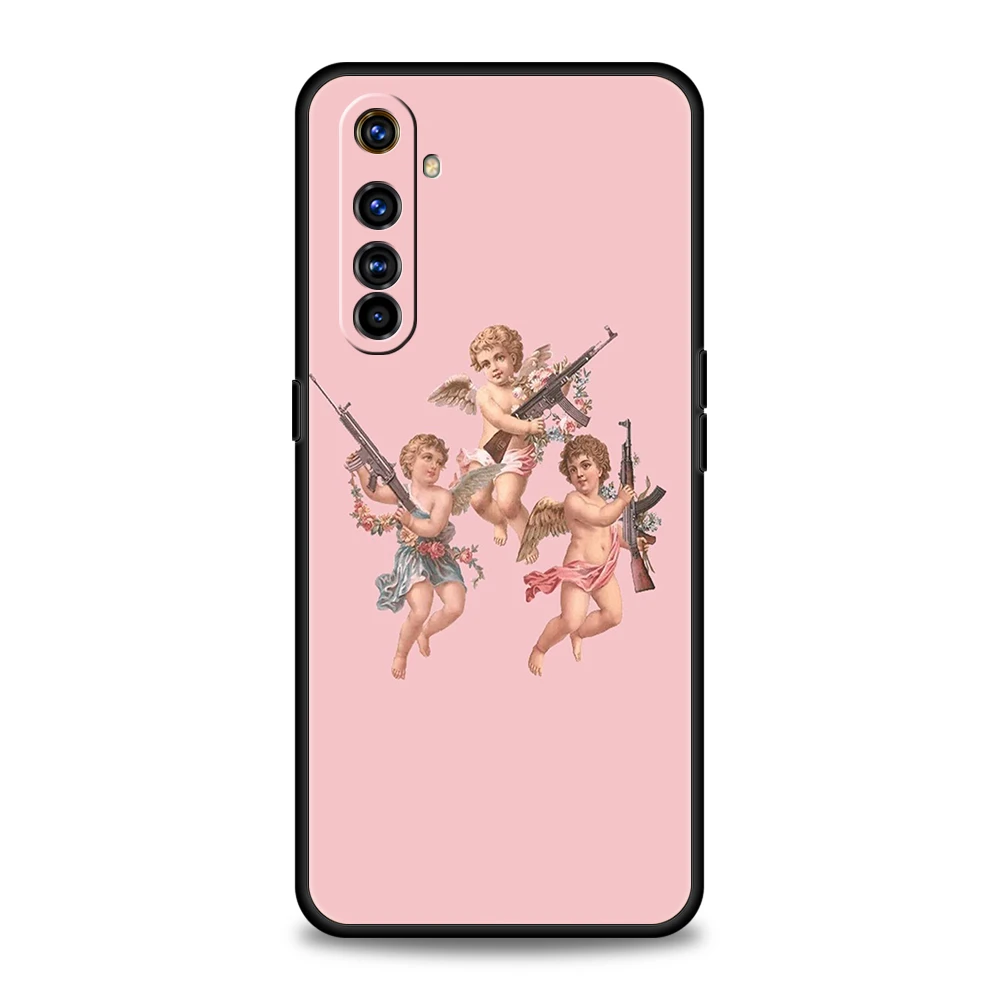 Vintage Cupid Angel Design Soft TPU Phone Case