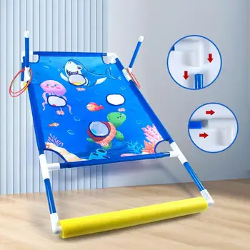 Pool Cornhole Games Interactive Water Sandbag Floating Swimming Board and Beach Ball Toss Games for Beach Backyard Garden 5