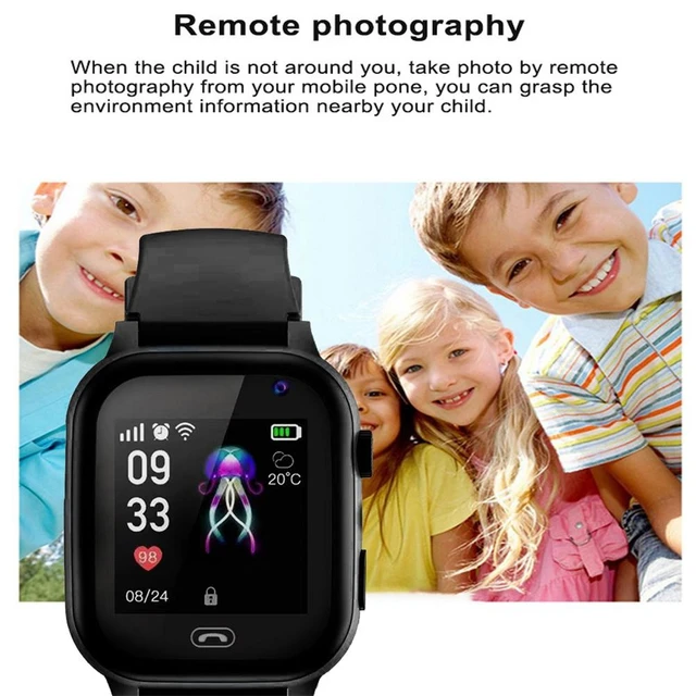 Montre Enfant Intelligente, 4G, GPS, Appel Vidéo, Bouton SOS, Waterproof