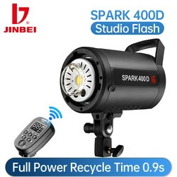 JINBEI SPARK400D 400W GN66 Professional Studio Flash Strobe with Built-in 2.4G Wireless Creative Shooting for Studio Photography