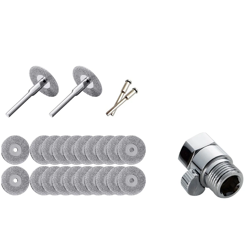 

20 Pieces 22 Mm Diamond Cutting Wheel Cut Off Discs & 1X Quality Hand Shower And Bidet Flow Control Valve