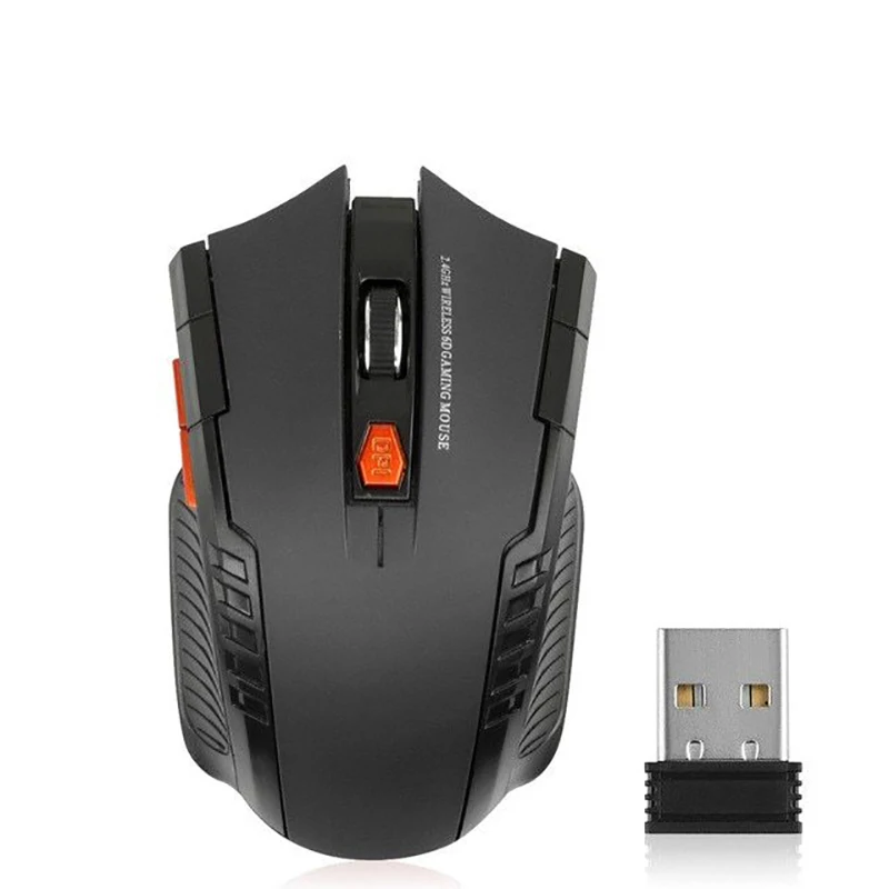 Compact 2.4 GHz Wireless Optical Mouse with USB Receiver