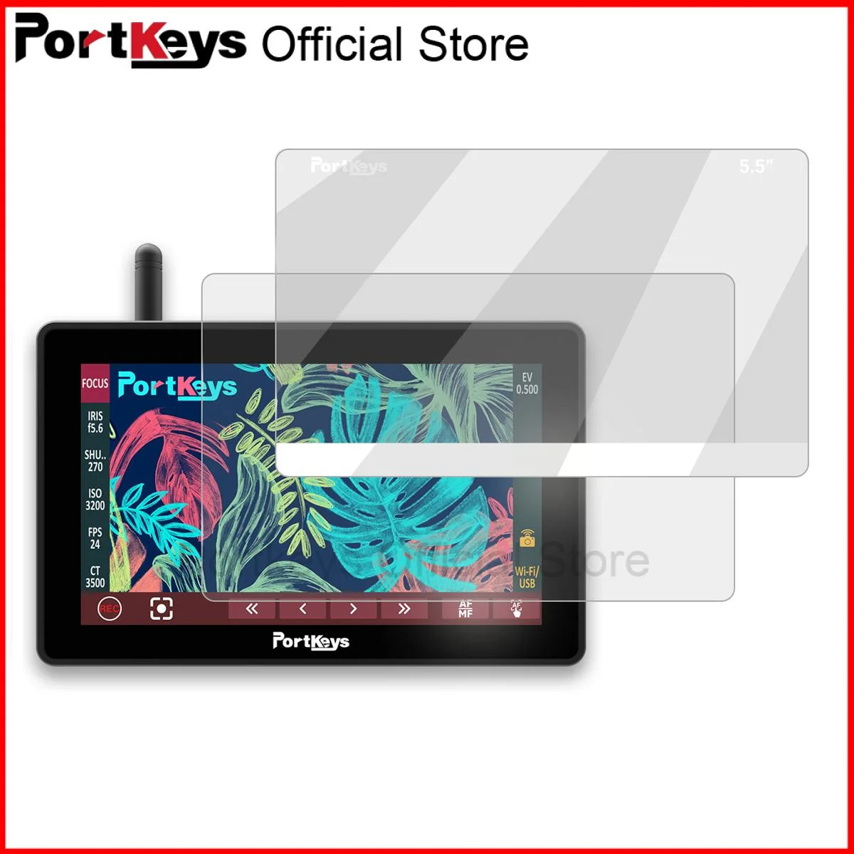 5.5 inch Tempered Film Sreen Protective For Portkeys LH5P ii BM5III BM5 WR 5.5" HDMI-compatible Video Camera Monitor portable monitor dslr field monitor