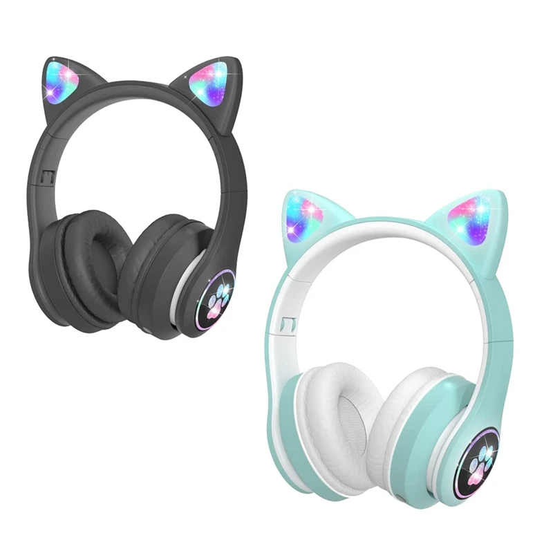 

Детские наушники с микрофоном/RGB Светодиодная лампа, Bluetooth наушники для детского планшета/школы/Ipad/смартфона