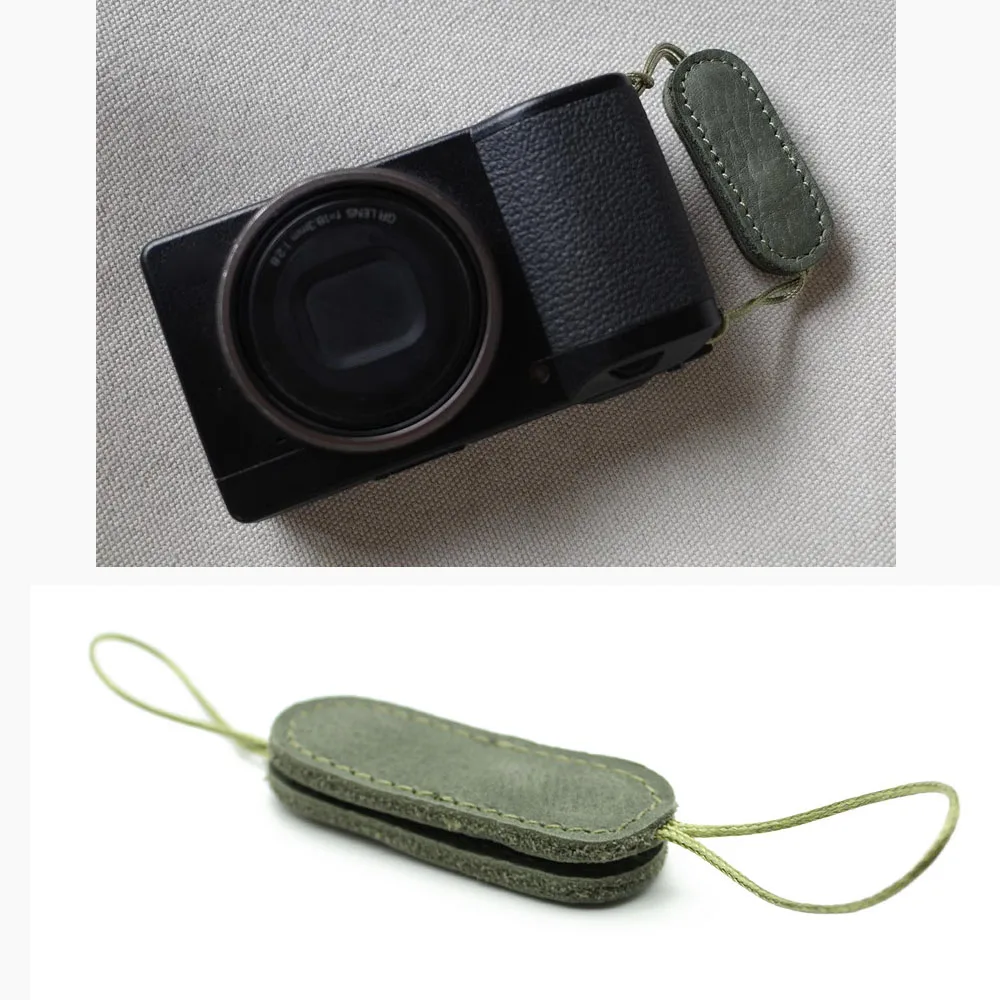 Genuine Leather Camera Hand Finger Wrist Strap for Canon Nikon Sony Ricoh GR2 GRII GR3x GRIII SLR DSLR Lens Belt Accessories
