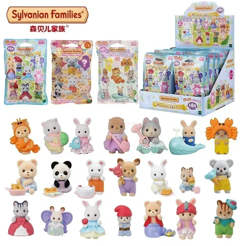 Sylvanian Family Forest Family Blind Box Kawaii Mini Toys Myseria Boxes Collection Ornament Doll Regali Di Compleanno Per Bambini