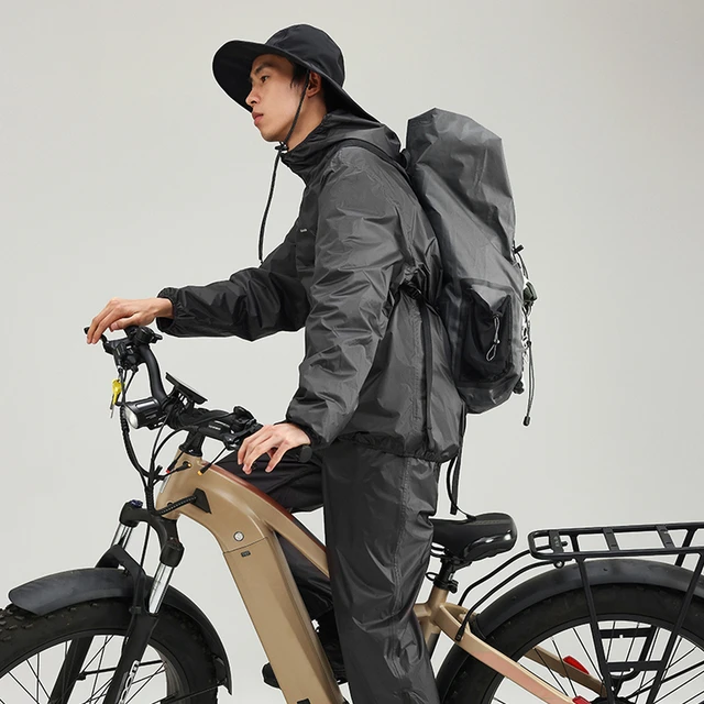 Naturehike 15D Nylon Split Raincoat Lightweight Portable Rainproof Hiking Fishing Cycling Motorcycle Jacket Pants Set Mackintosh 1