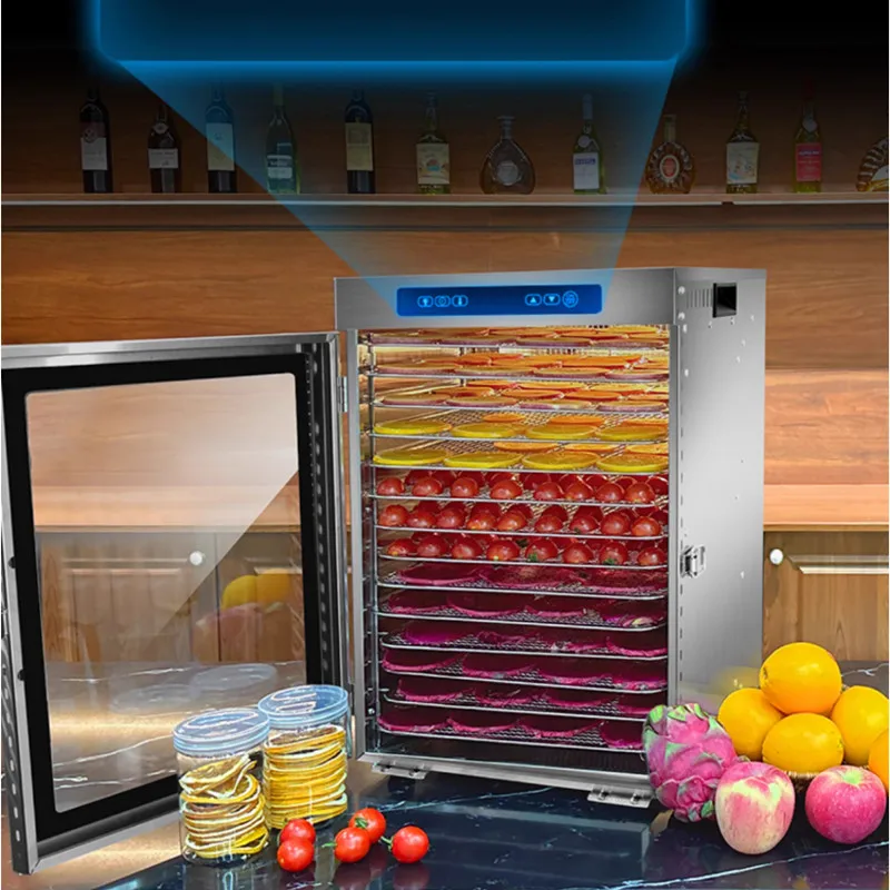 14 Trays Food Dehydrator Fruit dryer Stainless Steel Machine  1200W Household Vegetables Fruit Dryer with Digital Timer for Home 4