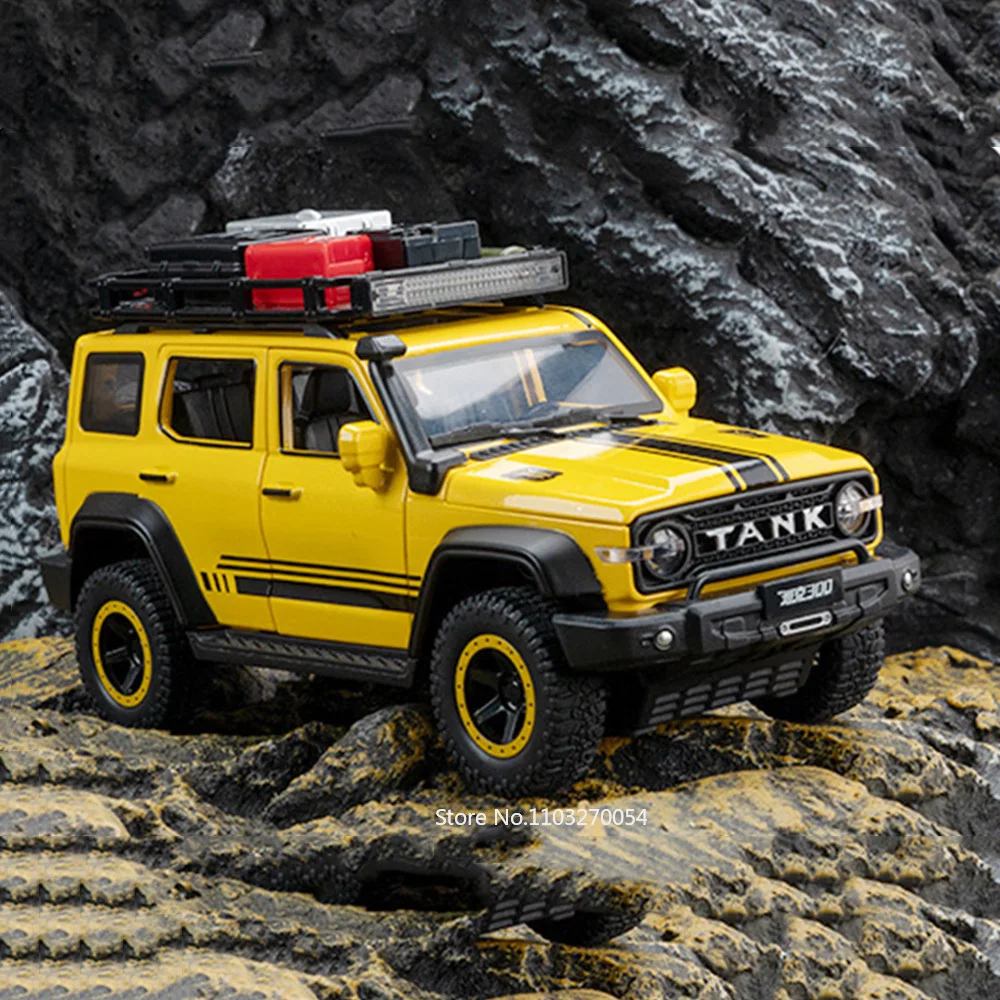 1/24 TANK 300 Truck Car Toy Model Alloy Diecast Border Edition SUV