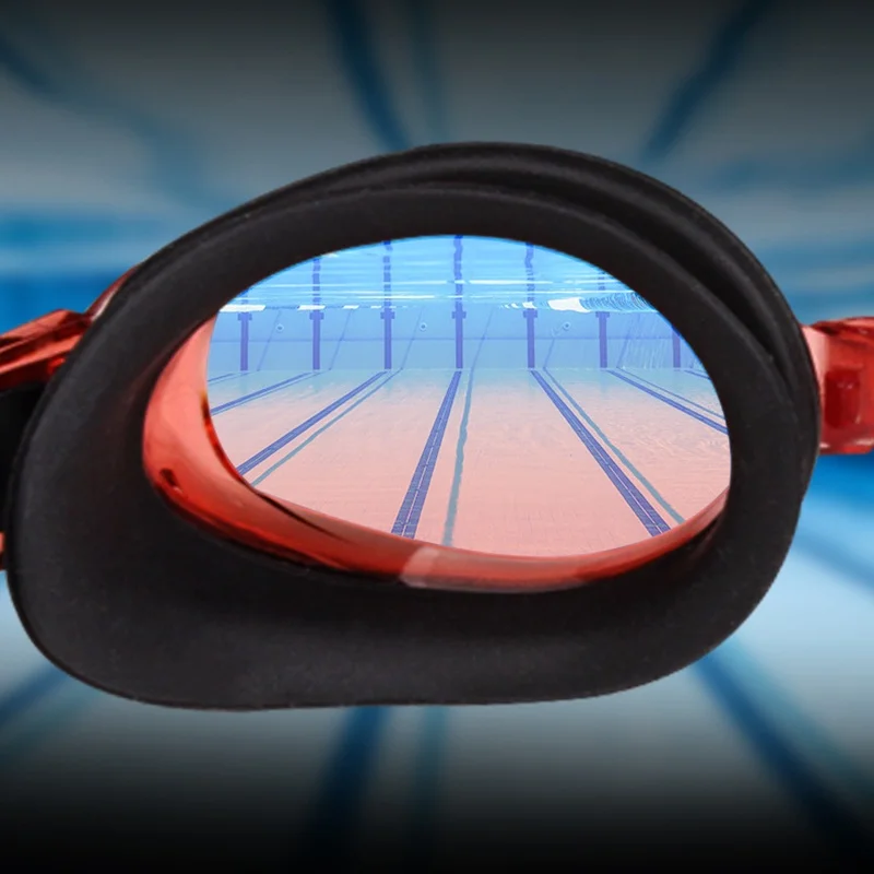0 To -9.0 Adult Myopia Swim Eyewear Silicone Waterproof Anti Fog Diopter Swimming Goggles Custom Different Left Right Eye Degree 3