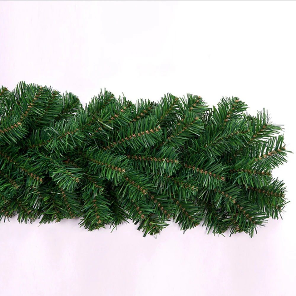 1 stücke 2,7 M Künstliche Grüne Weihnachten Girlande Kranz Weihnachten Kiefer Rattan Dekor Wohnkultur Weihnachten Treppen Dekoration – Detail 17