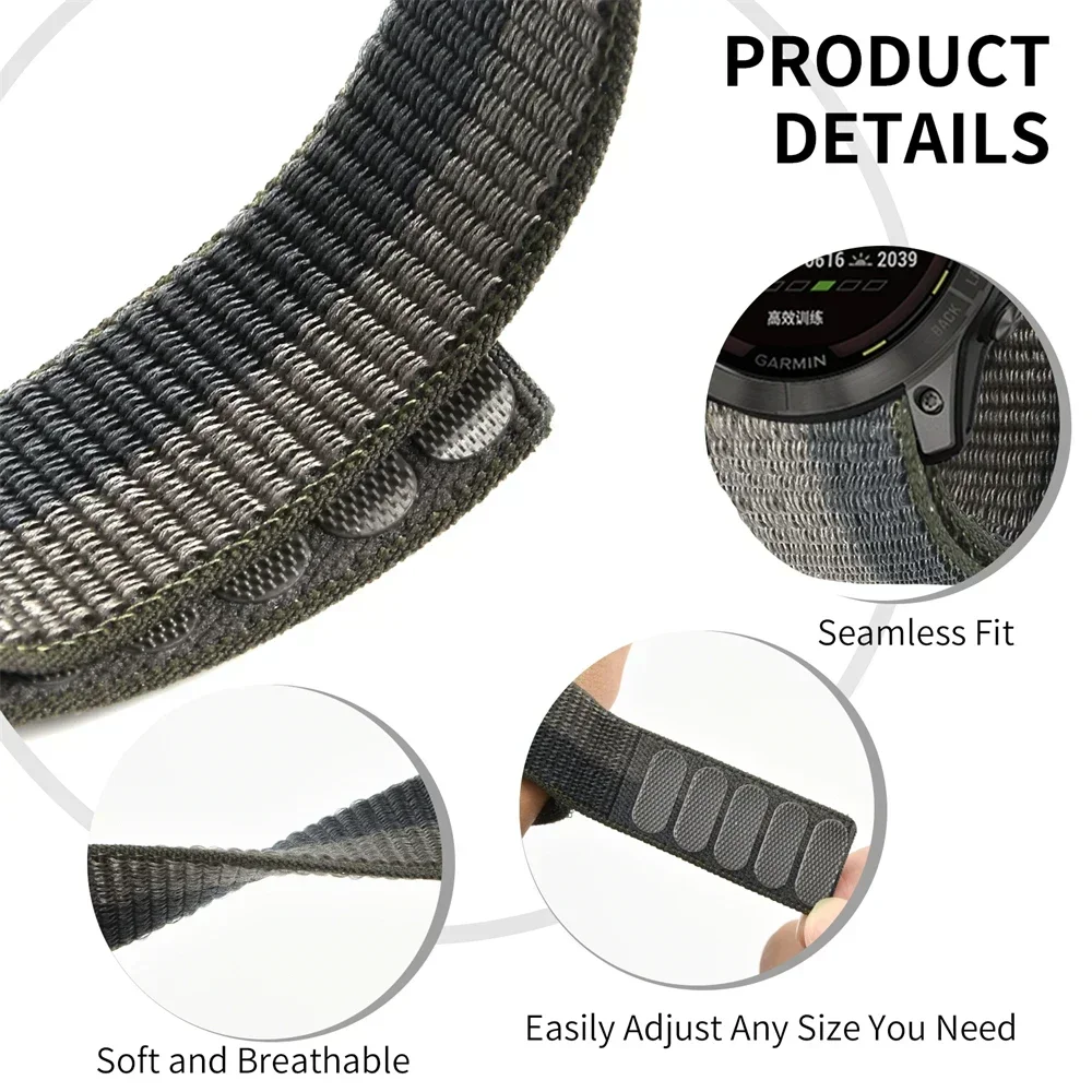 Braided Nylon Loop Strap - Durable Sport Bracelet