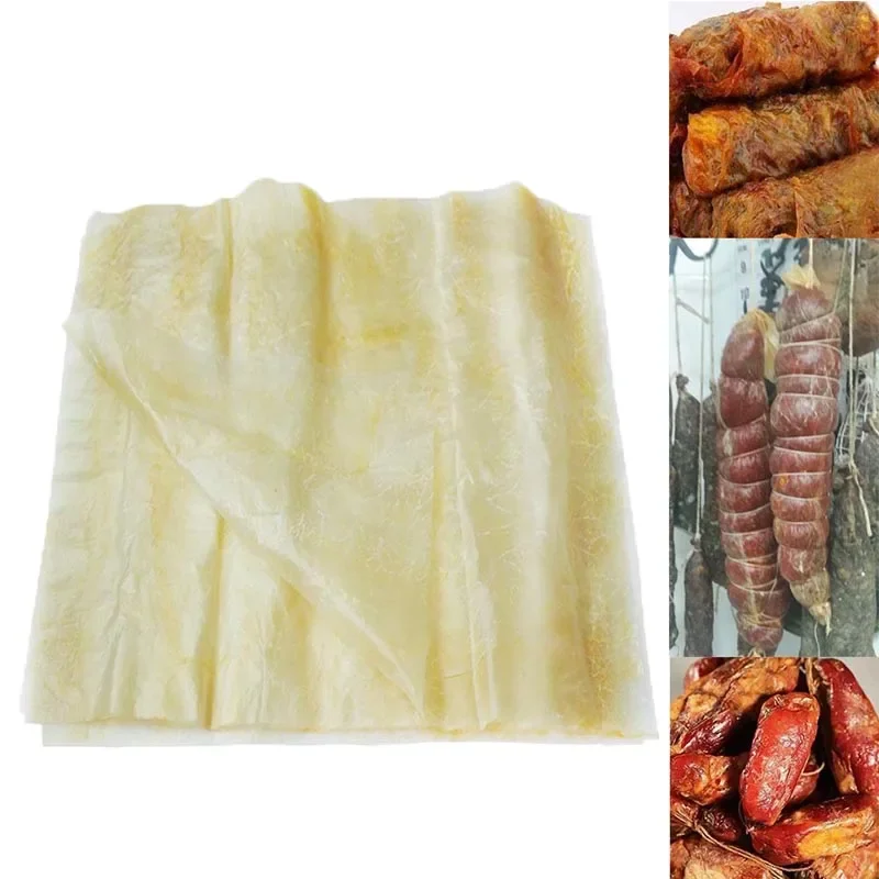 10pcs 50x50cm Sheet Casings for Meat Storage Roast Chicken Packing Casing Shell Cotton Rope Meat Pack Tools Kitchen Supplies