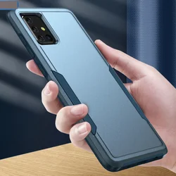 Stylish Shockproof Dual - Layer Phone Case with Hybrid Armor Protection - Galaxy A21s (Dark Blue)