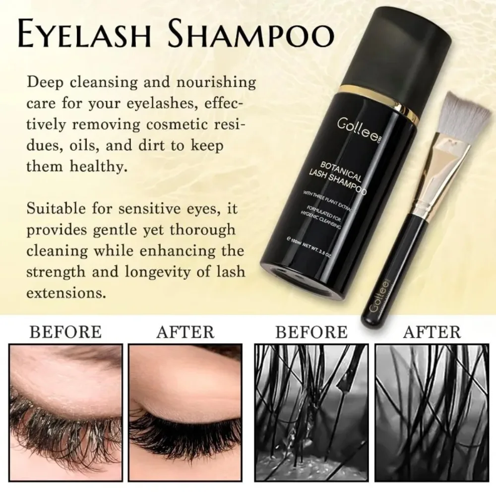 Description Picture 3 of itemGollee All Season Glue for Lash Extension 0.5s Super Glue Yelash Shampoo Deep Cleansing Liquid Eye Makeup Remover Foam Cleanser