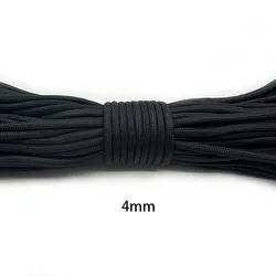 Versatile Multi-Diameter Paracord for Outdoor and DIY Projects (4mm Black)