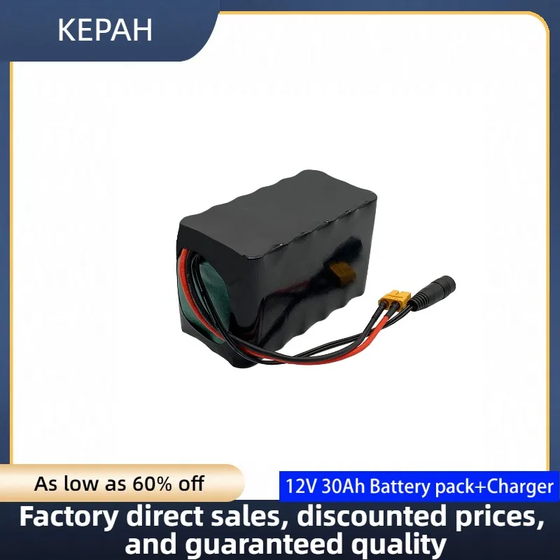 

new pattern12V 30Ah 3S6P 18650 lithium battery pack , built-in 30Ah high current BMS, used for sprayer,