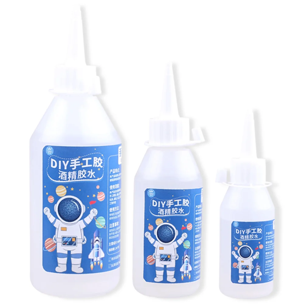 50/100/200ml Transparent Liquid Alcohol Glue Adhesive School Kids Plastic Miniature Scrapbooking Fabric Paper Sealant Waterproof 5