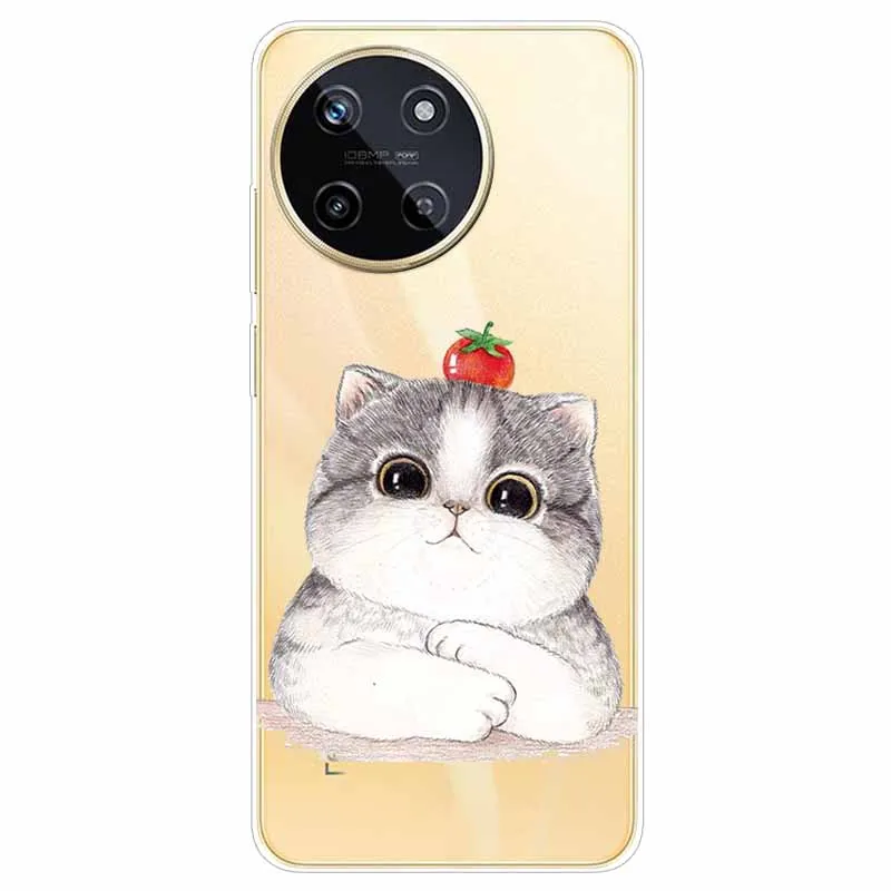 Transparent Cute Soft Silicone TPU Phone Case - Clear Protective Cover