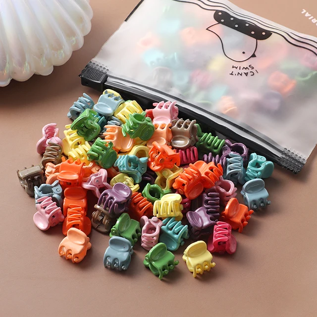 40Pcs Girls Colorful Hair Clips Flower Star Mickey Cute Small Hair Claws Kids Sweet Hairpins Cartoons Fashion Hair Accessories style-31