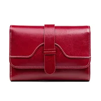 Genuine Leather Women's Purse Short Credit Card Holder Wallets Coin Handbag Wallet for Women Carteras Para Mujer ladies Purses - Image 3