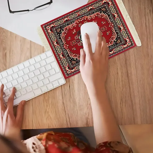 Mairuige Mini Persian Carpet Mouse Pad Desk Computer Notebook Mouse Mat Tea Coaster Pet Pad Multifunctional Anti-slip Desk Pad 6