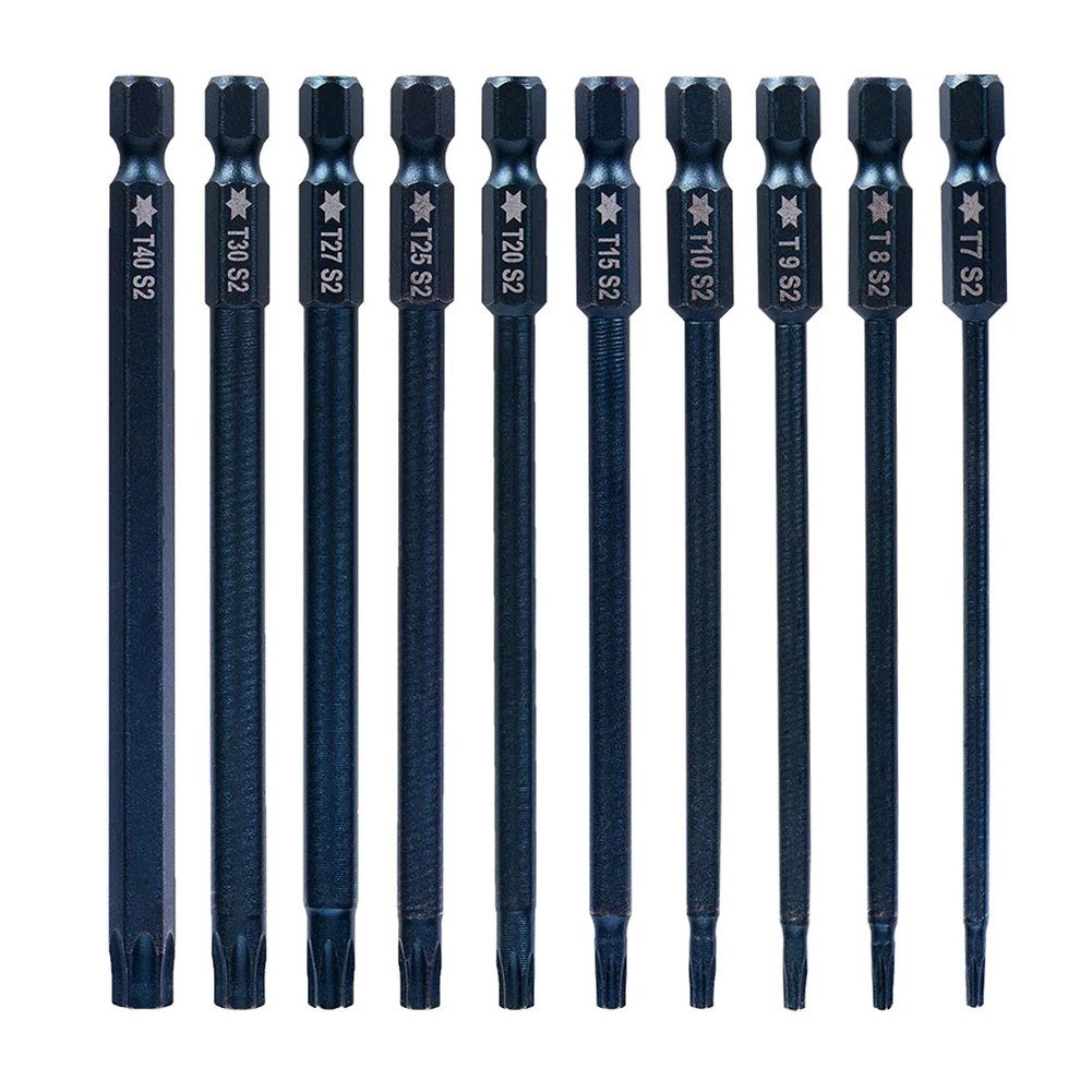 

Эффективное отвинчивание с магнитными отвертками Torx, 10 шт. в комплекте, длина 100 мм, подходит для автомобиля, промышленности и т. д.