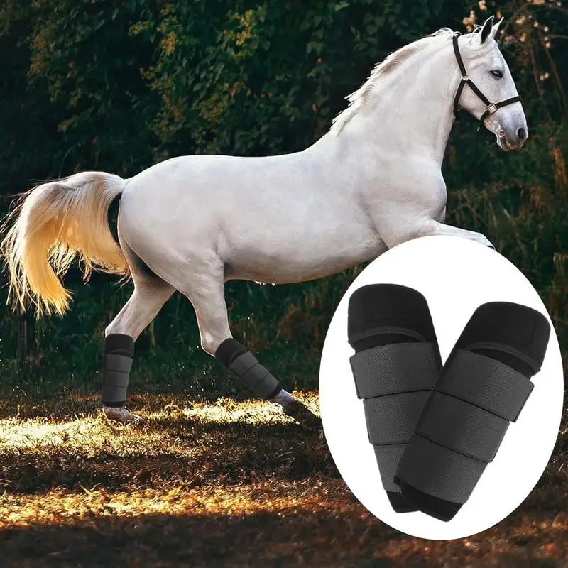 Horse Front Back Leg Guard Professional Boot Wrap Soft Comfortable Leg Wraps Protector Tear-Resistant Design