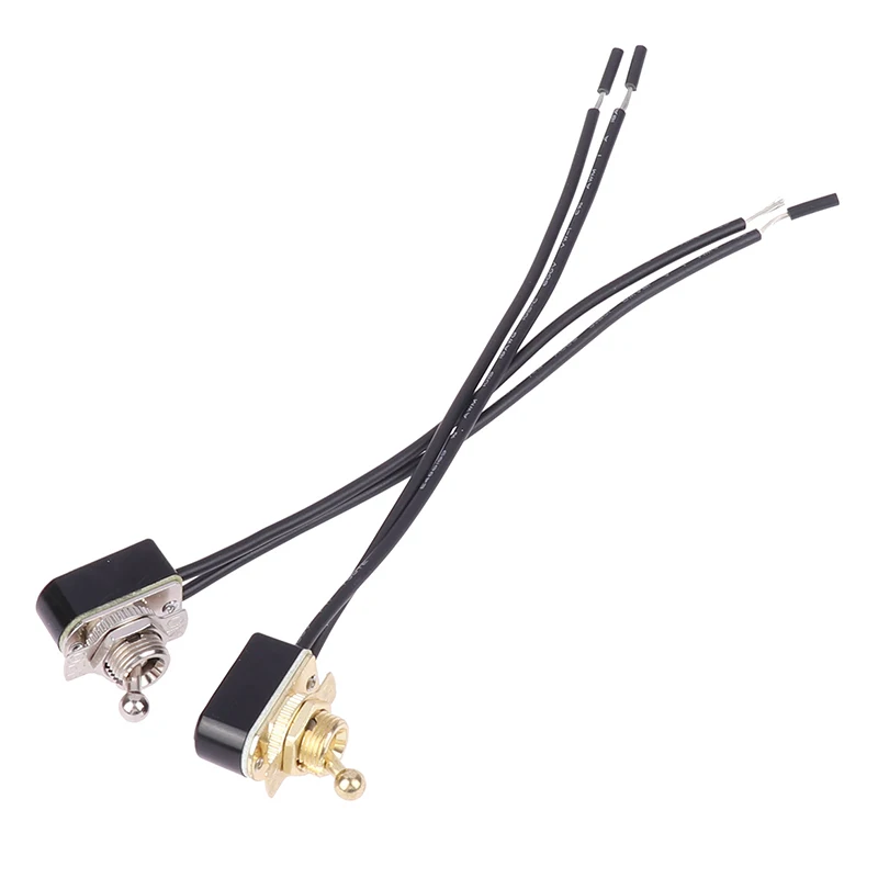 와이어 케이블 접점 스위치, AC 250V 3A On/Off, 미리 배선된 표준 토글 스위치, 전기 장비 액세서리, 1PC