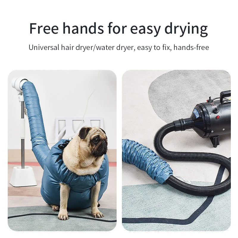 Folding Dog Hair Dryer Portable Pet Drying Bag Efficient Dogs Hair Dryers Blow Bag Cat Dryer Winter Pets Cleaning Accessories hair dryer pet hair dryer