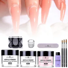 

Nail Acrylic Powder and Liquid Monomer Nails Art Decoration For Manicure Set Kit Crystal Nail Glitter 3D Nail Tips Carving Tools