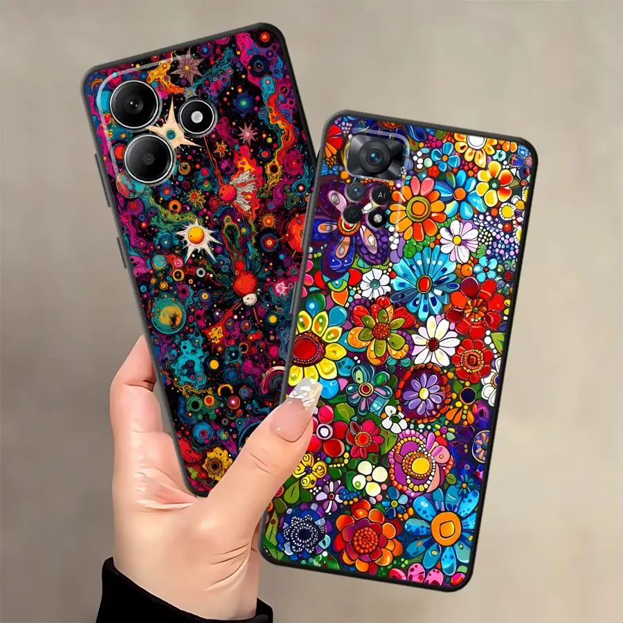 Vibrant Psychedelic Art Phone Cover Case