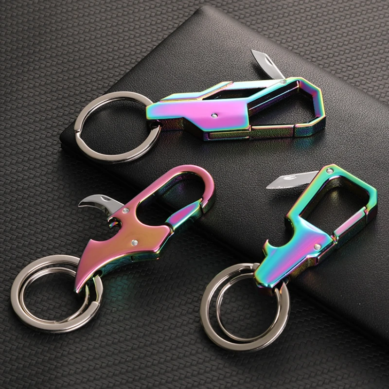 Colorful Fashion Personality Keychain Multifunction Knife Demolition
