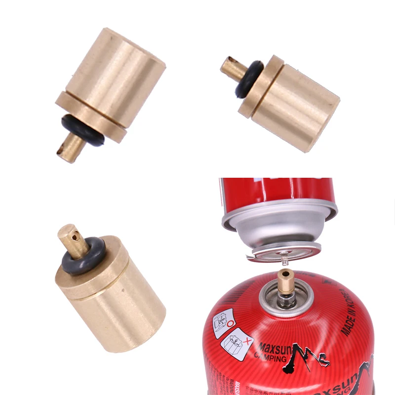 Portable Gas Refill Adapter Outdoor Camping Stove Gas Cylinder Tank Burner Accessories Hiking Inflate Butane Canister