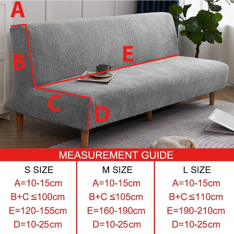 Waterproof Sofa Bed Cover For Living Room Folding Armless Sofa Couch Cover Stretch Thick Couch Covers Armchair Cover Protector 5