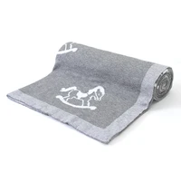 Baby Blankets All Seasons Comfortable Newborn Boys Girls Cotton Stroller Bassinet Swaddle Wrap Sleep Covers Stuff 100*80cm Mats 2