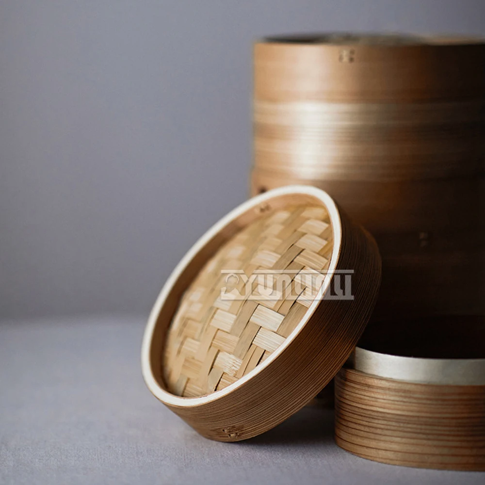 Bamboo Cage Electric Steamer Household Multi-layer Bamboo Steamer Automatic Breakfast Machine for Steaming