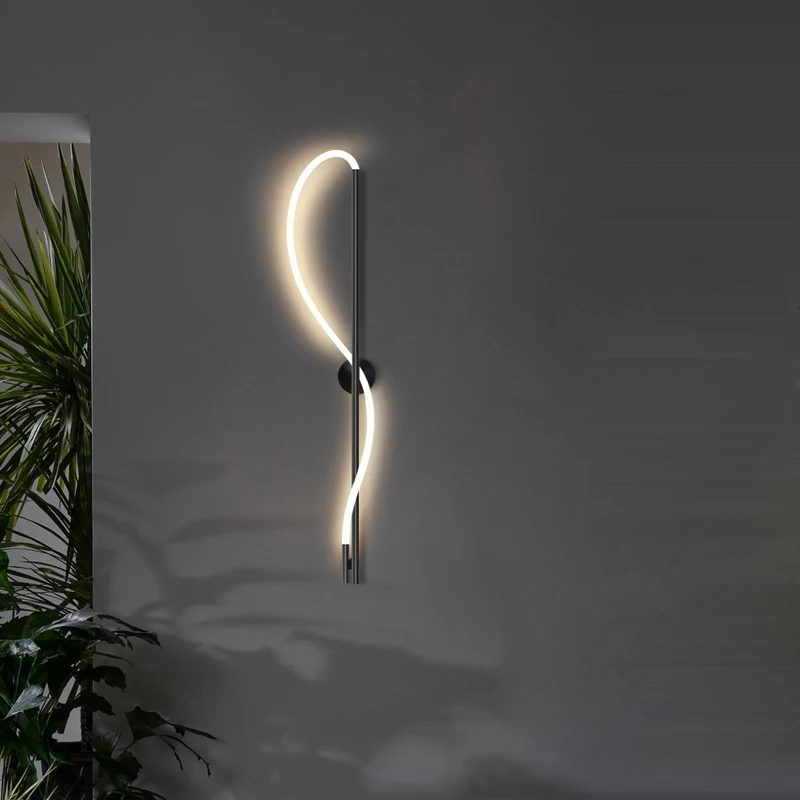 LED Dimmable Black Gold Chrome Music Notes Ceiling Chandelier Lighting New Trend Hanging Lamps Lustres For Living Room