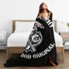 SOA Sons Of Anarchy Blanket Flannel Lightweight Throw Blankets Sofa Throw Blanket For Couch Bedding Office Throws Bedspread 5