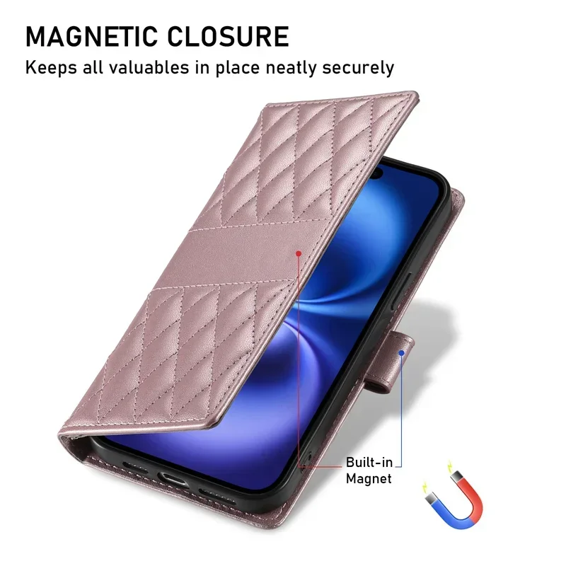 Long Lanyard Wallet Case for Samsung Galaxy A16 A26 A36 A56 A15 A35 A55 A14 A34 A54 A13 A33 A53 A06 A05S Flip Leather Card Cover 2