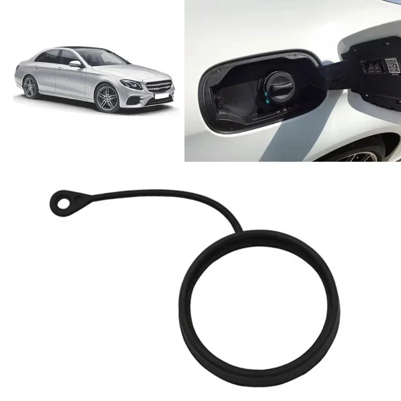 Anti-Theft Fuel Tank Lock Lid For Mercedes C-Class, E-Class, S-Class W176 - Black ABS, Easy Install