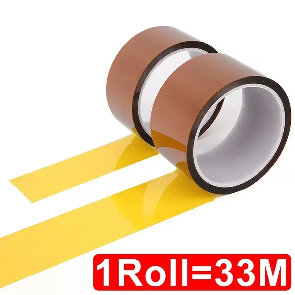Kapton Tape Polyimide 5-40mm Adhesive Insulating Adhesive Tape Каптоновый Скотч Heat Tape for Board Protection image 6
