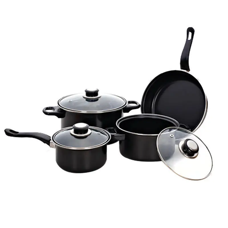 12pcs/set Stainless Steel Cookware Set Flat Bottom Frying Pan Soup Pot Milk  Pot Kit Induction Cooker Cooking Pan For Home - Pans - AliExpress