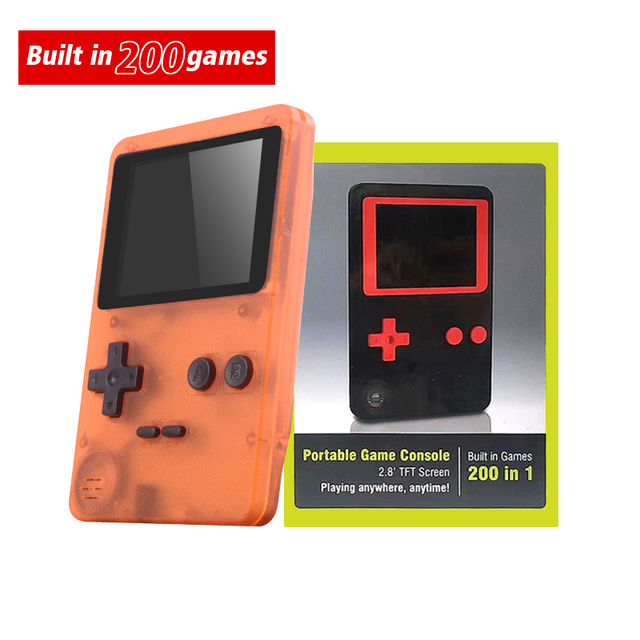 FROG 8 Bit Mini Retro Video Games Console 3 Inch TFT Color  Screen Handheld Game Controller Built In 181 Classic Games