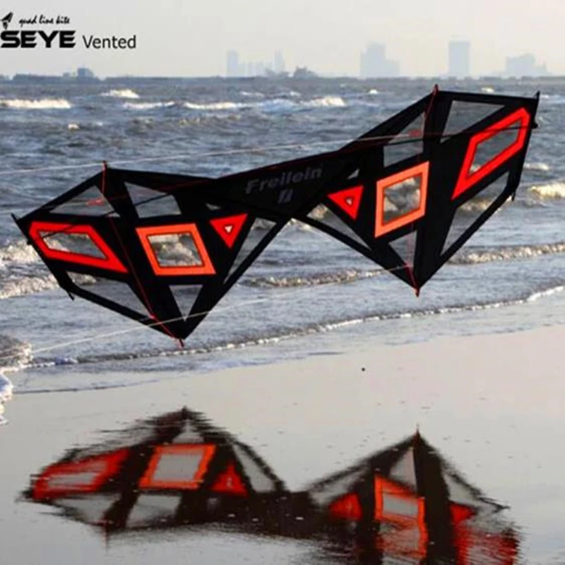 

free shipping strong kite quad line stunt kite cerf volant Freilein kites for adults kites parachute