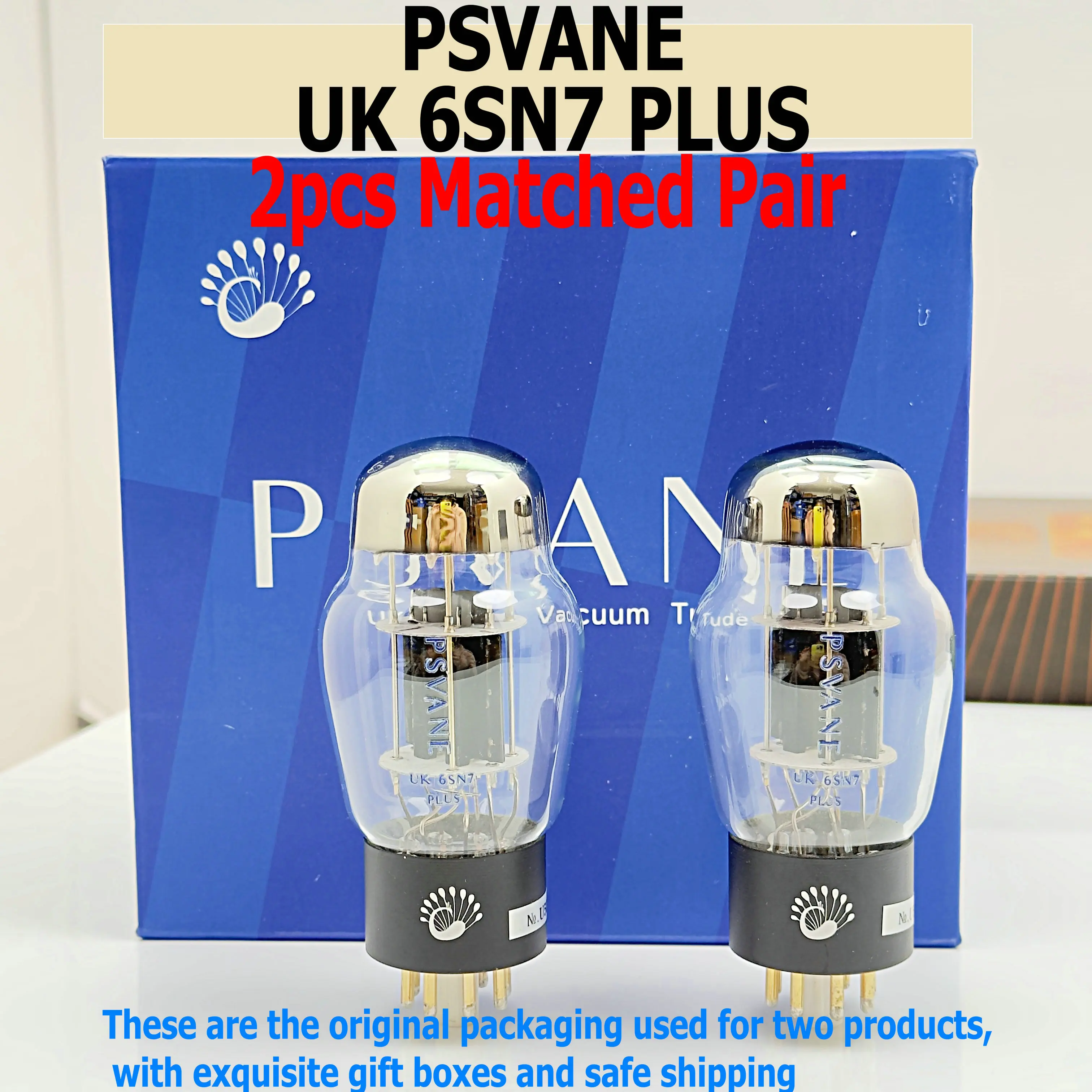 YHANWN 26 PSVANE UK 6SN7 PLUS 진공관 밸브 교체 CV181 6H8C 6N8P 6SN7 앰프 오디오용 전자관 정밀 매칭됨