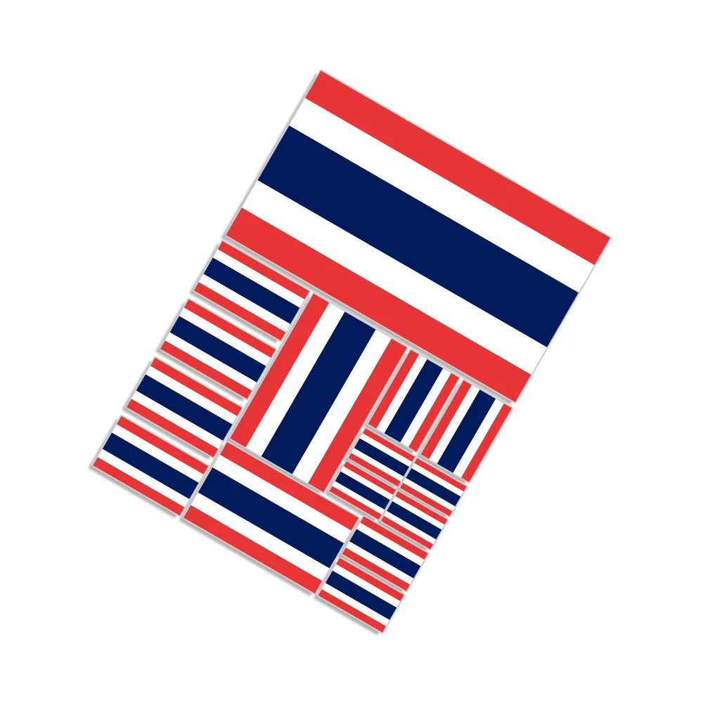 Flag Vinyl Stickers Set - Spain, Poland, Israel, Palestine, Japan, UK, France - for Car, Mirror, Motorcycle, or Laptop