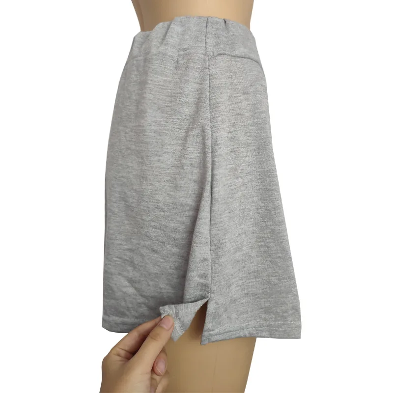 

Women Elastic Slim Waist Split Cotton Fake Hem Cover Hip Skirt Tail Petticoat Fashion Lady Blouse Extend Detachable Underskirt