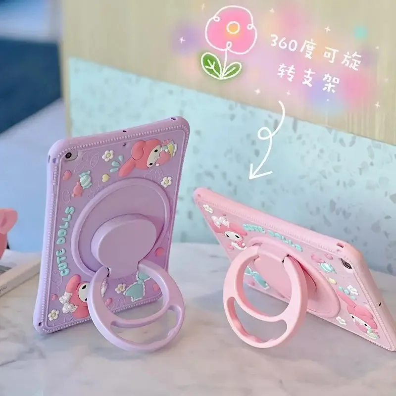 Cartoon Melody Stand Tablet Silicone Protective Case